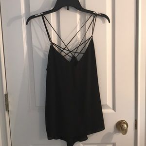 EXPRESS Black Strappy Top